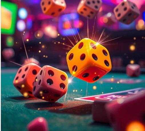 Live casino HD studio with multiple dealers